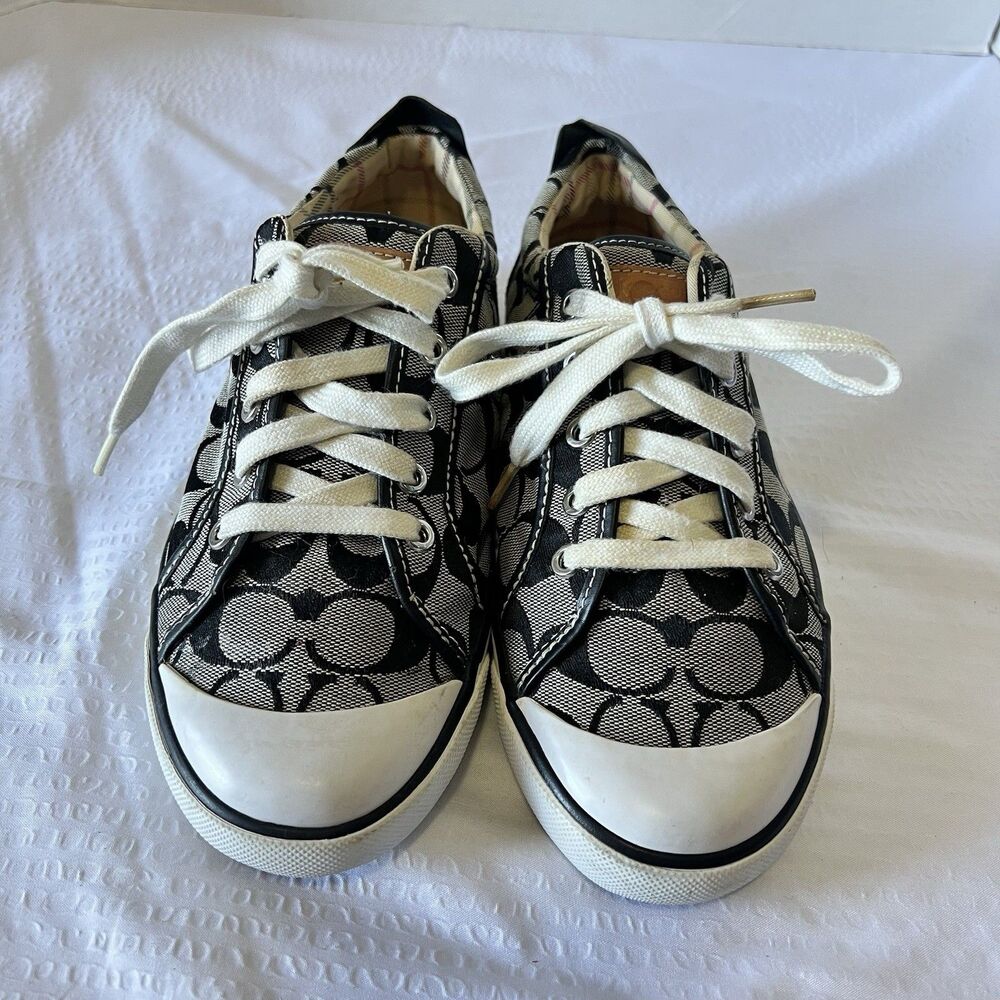 Coach Women’s Barrett Signature Logo Shoes Sneakers Size 9.5
